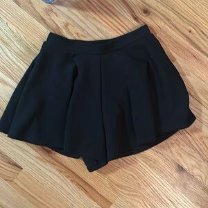 Black Shorts looks like a skirt